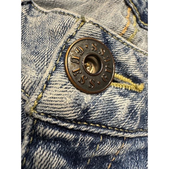 VTG Guess Daredevil Bootcut Jeans Womens 30 Distressed Low Rise Denim Pants Y2K - Picture 8 of 15